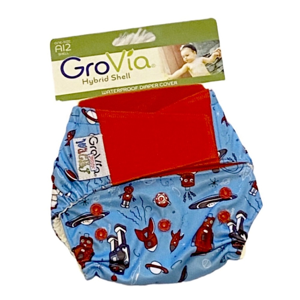 NEW! GroVia “Flashy” Wacky Deux hybrid cloth diaper cover